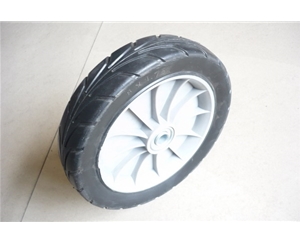 8x1.75 Hollow rubber wheel, front sleeve length 36